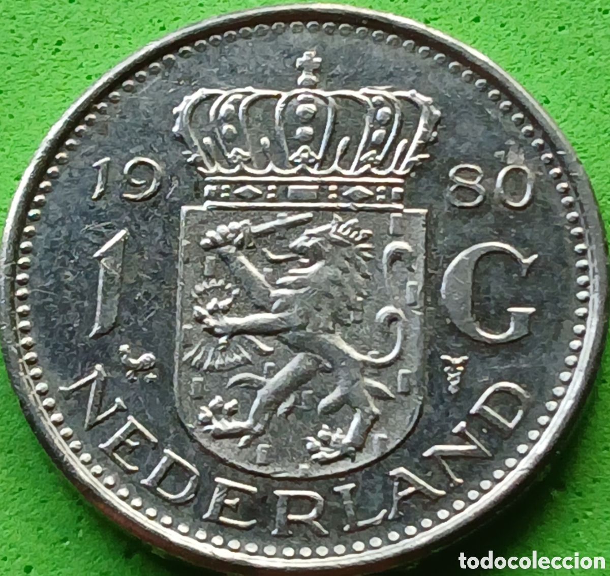 Monedas antiguas de Europa: Pa&iacute;ses Bajos 1 gulden 1980 km#184a