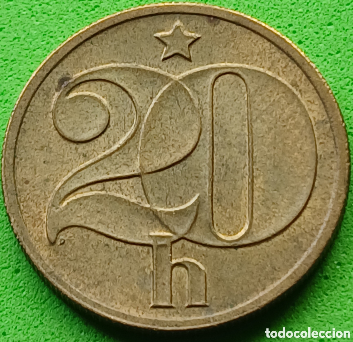 Monedas antiguas de Europa: Checoslovaquia 20 hellers 1972 km#74