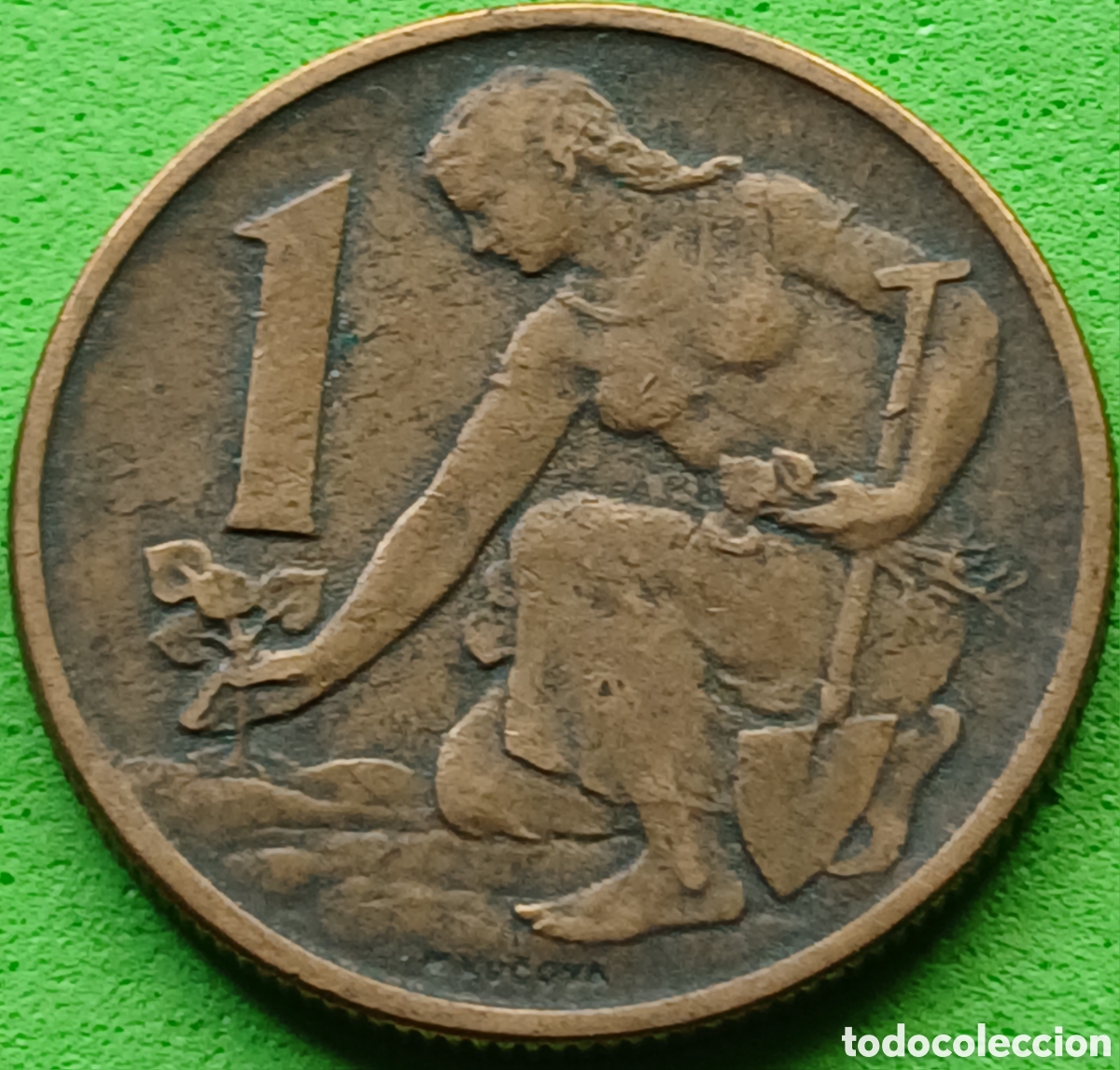 Monedas antiguas de Europa: Checoslovaquia 1 corona 1964 km#50