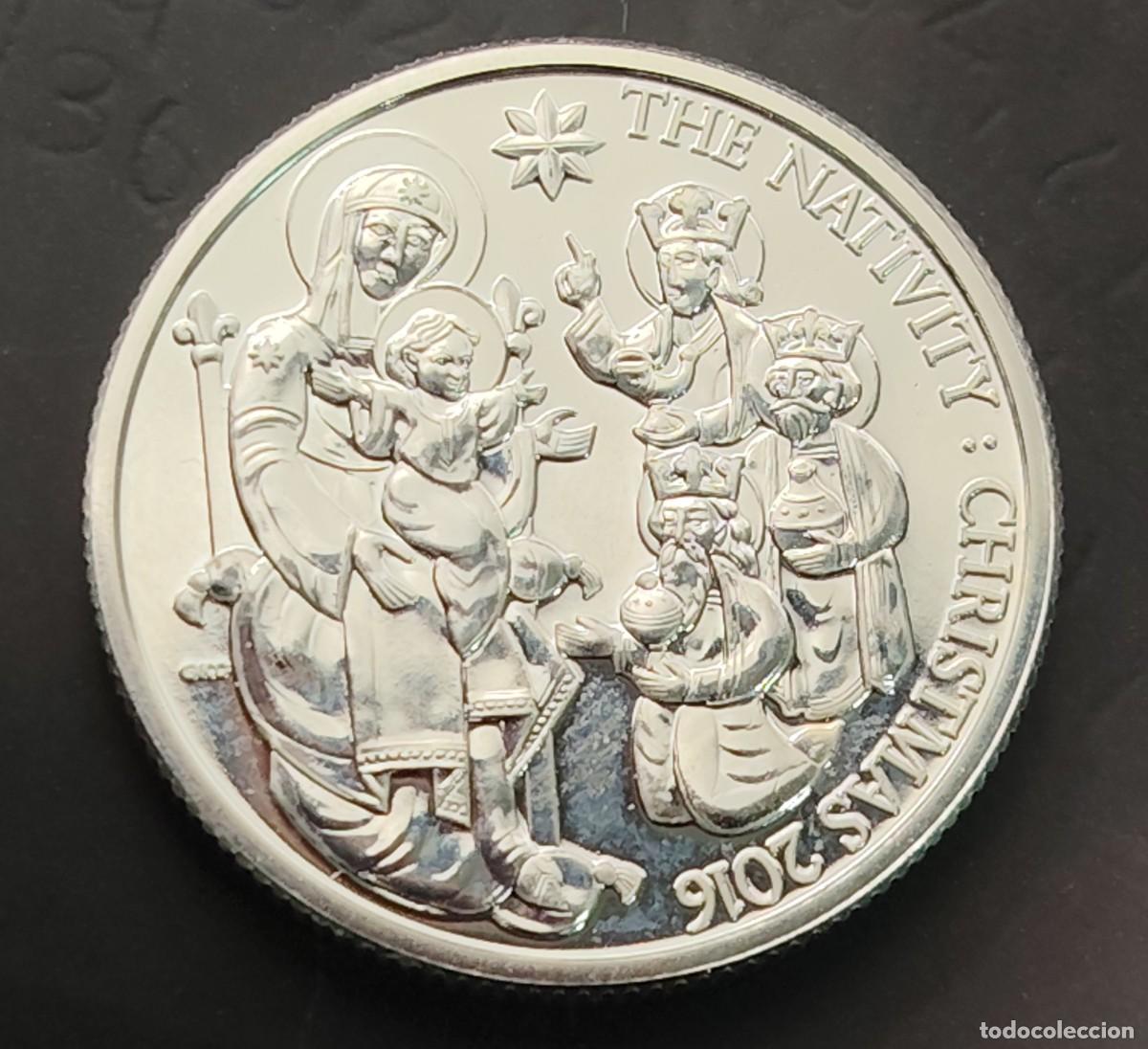 Old Coins of Europe: GRAN BRETA&Ntilde;A. A&Ntilde;O 2016. 20 LIBRAS PLATA (999) &rdquo; NAVIDAD 2016 &rdquo;. PESO 15,71 GR