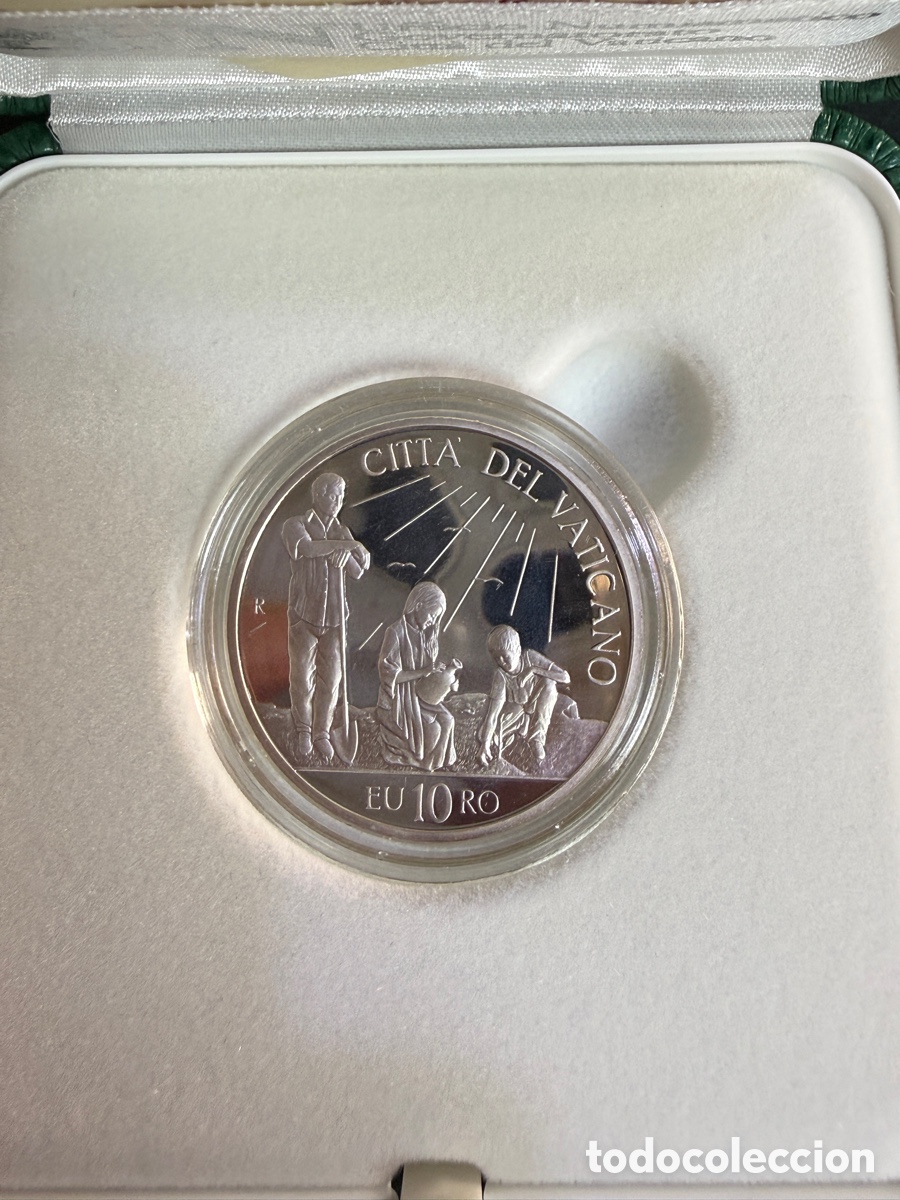 Monedas antiguas de Europa: 2010 - 10 euros VATICANO D&iacute;a de la Paz proof PLATA