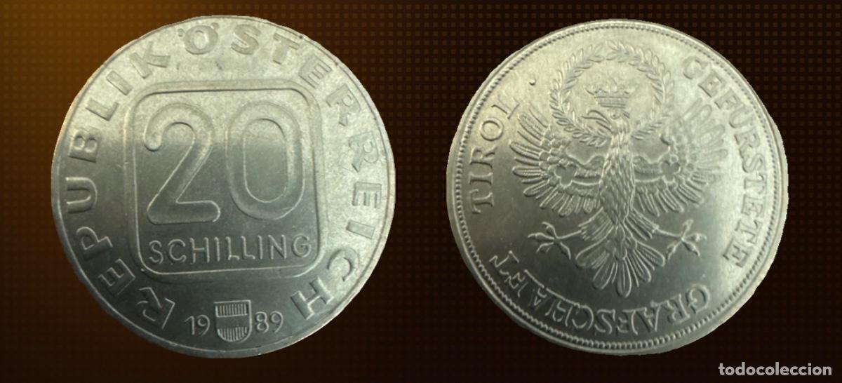Monedas antiguas de Europa: Austria 20 chelines, Estados de Austria - Tirol &middot; 1989