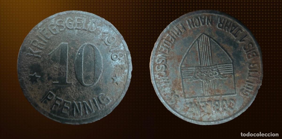Monedas antiguas de Europa: Notgeld Coblentz 10 Pfennig 1918