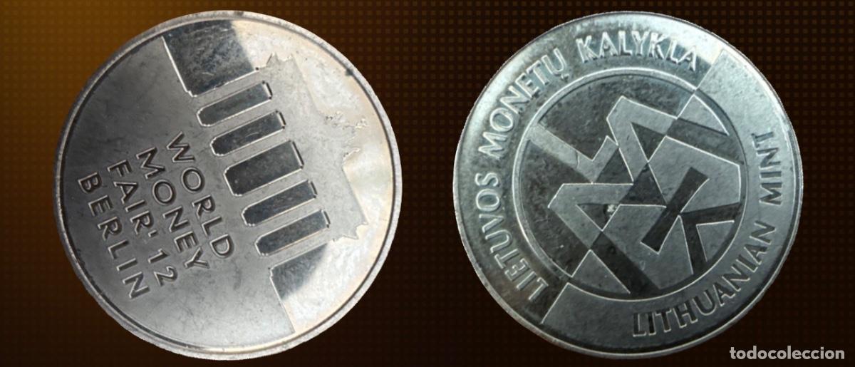 Monedas antiguas de Europa: Medalla Casa de la Moneda de Lituania World Money Fair 2012