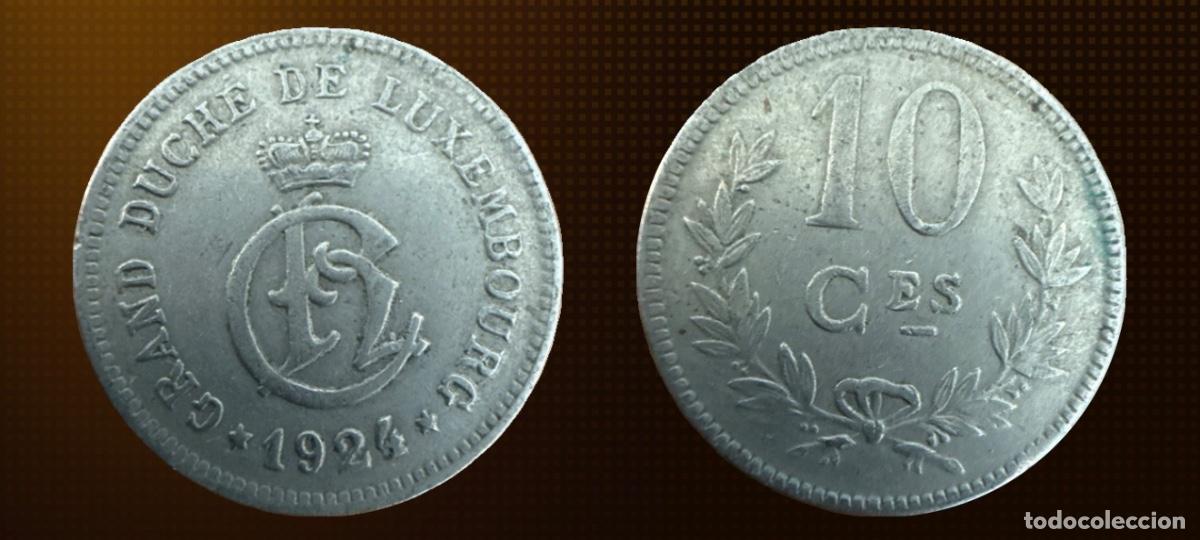 Monedas antiguas de Europa: Luxemburgo 10 c&eacute;ntimos &middot; 1924