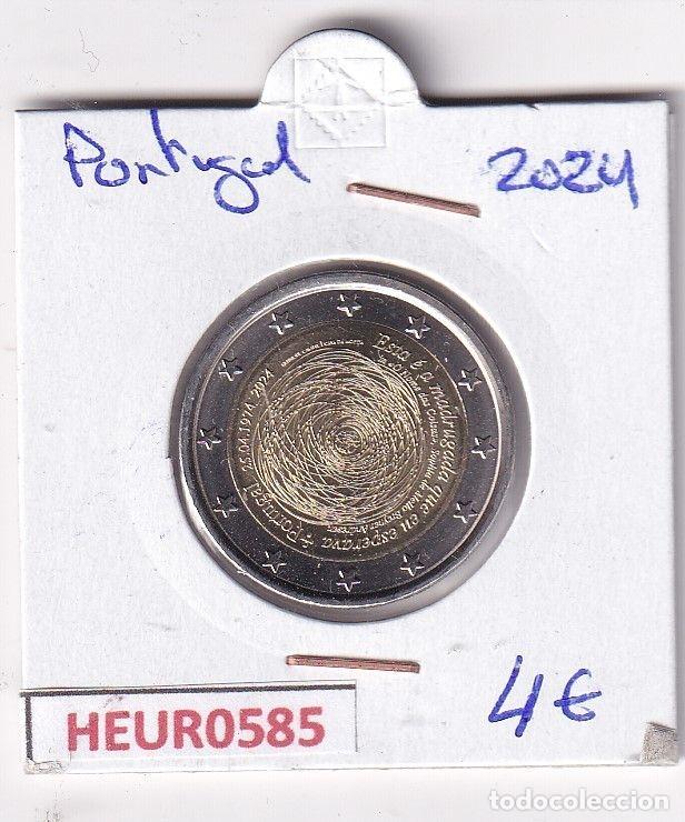 Monedas antiguas de Europa: HEUR0585 MONEDA PORTUGAL 2 EUROS 2024 (50 a&ntilde;os del 25 de Abril de 1974)