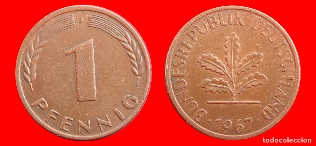 Monedas antiguas de Europa: 1 PFENNIG 1967-J BRD ALEMANIA-154299