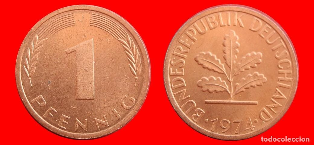 Monedas antiguas de Europa: 1 PFENNIG 1974-J BRD ALEMANIA-154302