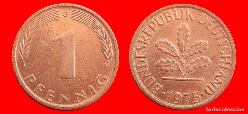 Monedas antiguas de Europa: 1 PFENNIG 1975-G BRD ALEMANIA-154305