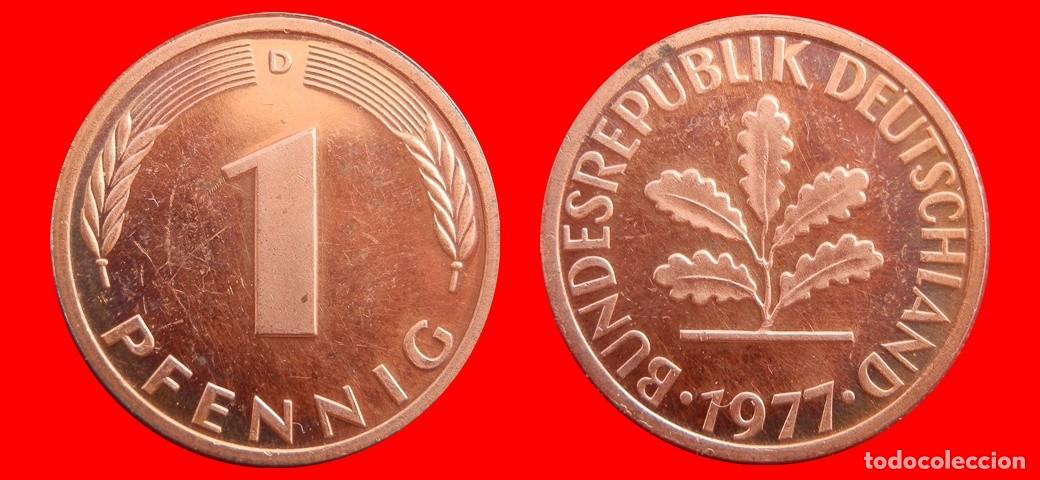 Monedas antiguas de Europa: 1 PFENNIG 1977-D BRD ALEMANIA-154311