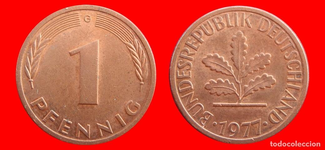 Monedas antiguas de Europa: 1 PFENNIG 1977-G BRD ALEMANIA-154313