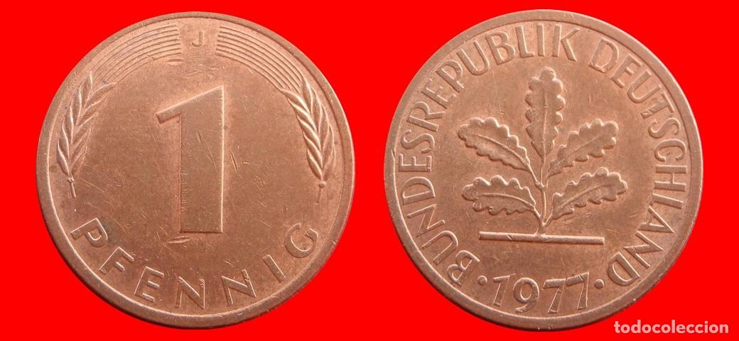 Monedas antiguas de Europa: 1 PFENNIG 1977-J BRD ALEMANIA-154314