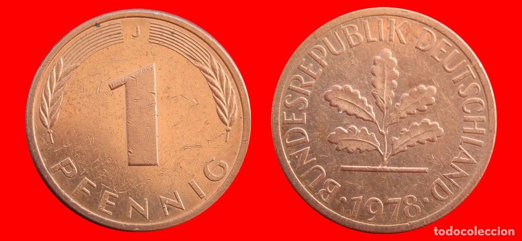 Monedas antiguas de Europa: 1 PFENNIG 1978-J BRD ALEMANIA-154318