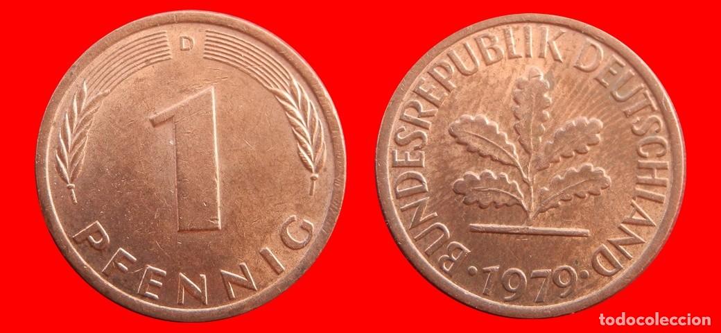 Monedas antiguas de Europa: 1 PFENNIG 1979-D BRD ALEMANIA-154319