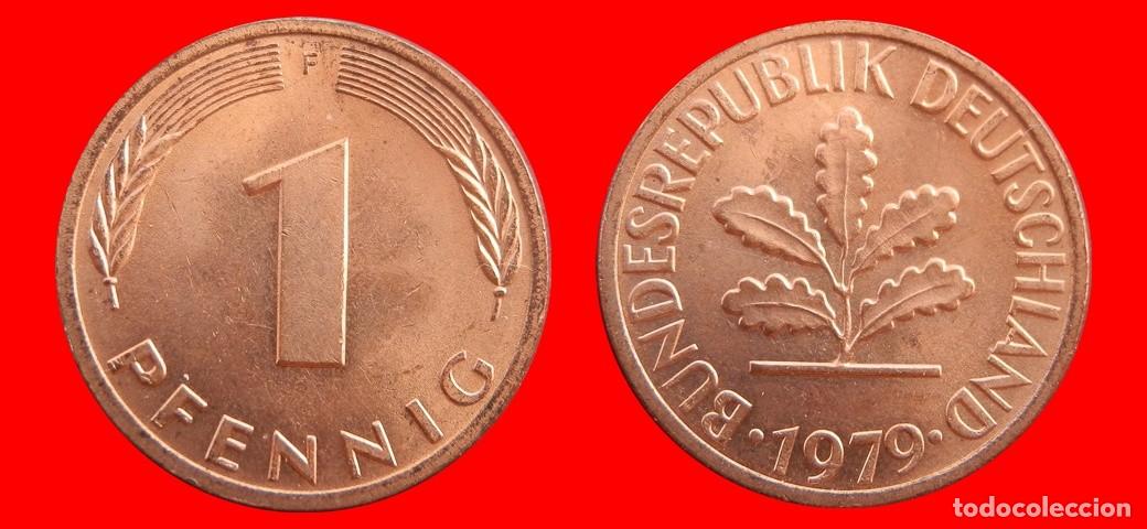 Monedas antiguas de Europa: 1 PFENNIG 1979-F BRD ALEMANIA-154320