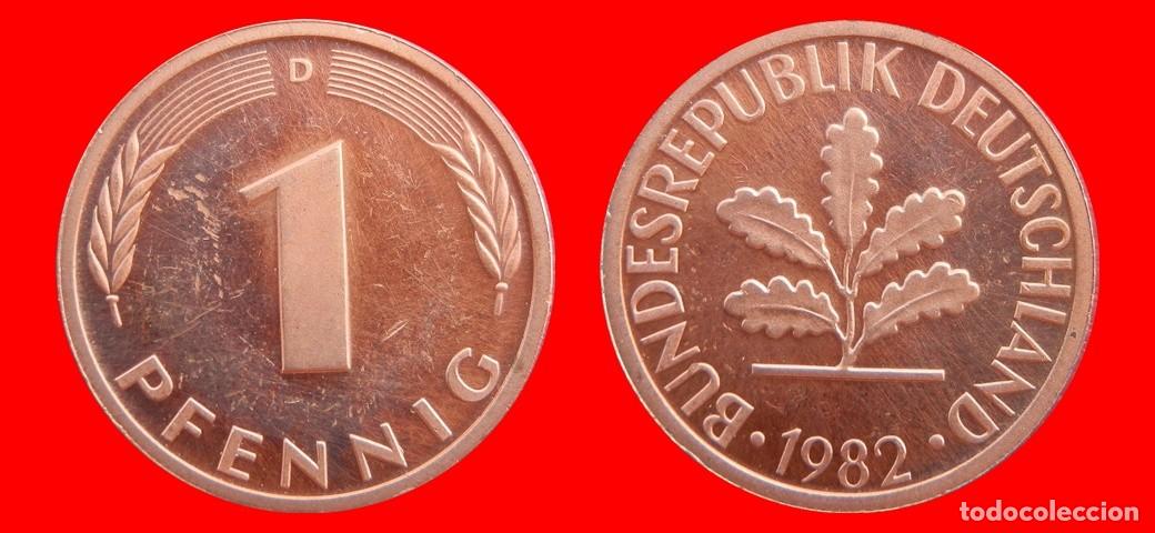 Monedas antiguas de Europa: 1 PFENNIG 1982-D BRD ALEMANIA-154331