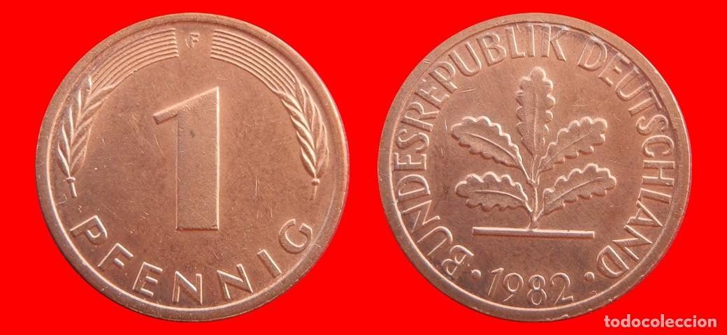 Monedas antiguas de Europa: 1 PFENNIG 1982-F BRD ALEMANIA-154332
