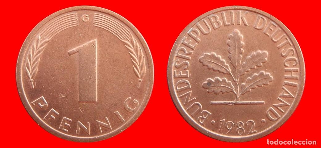 Monedas antiguas de Europa: 1 PFENNIG 1982-G BRD ALEMANIA-154333