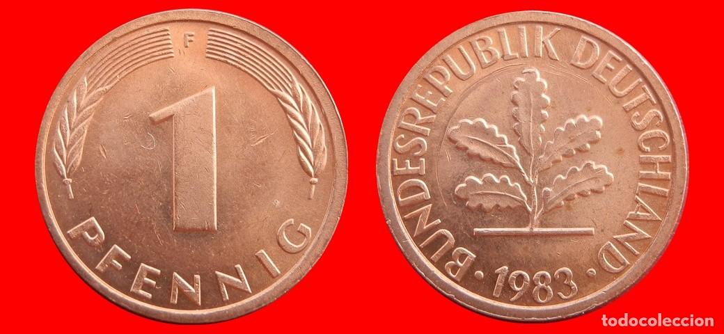 Monedas antiguas de Europa: 1 PFENNIG 1983-F BRD ALEMANIA-154336