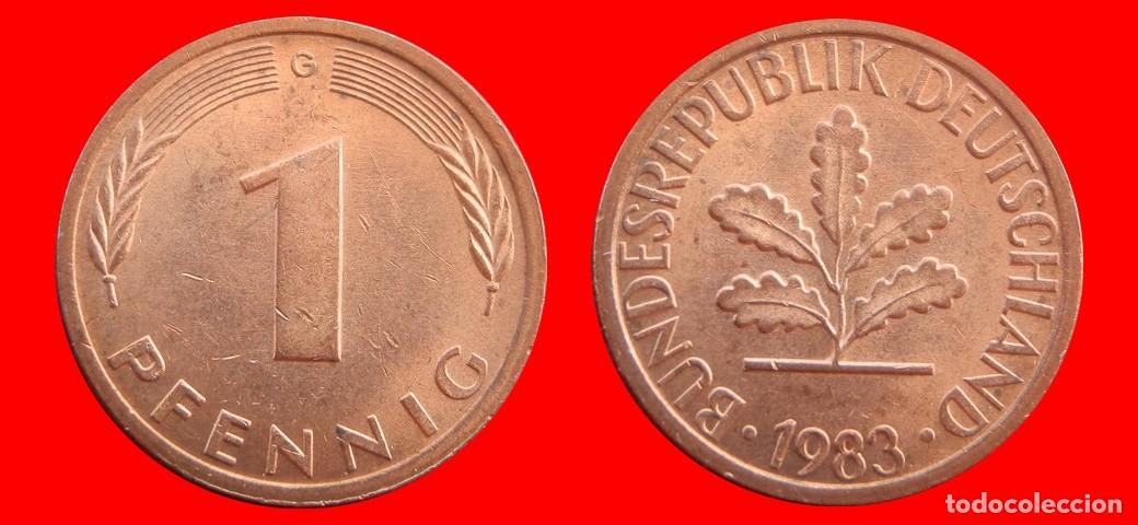 Monedas antiguas de Europa: 1 PFENNIG 1983-G BRD ALEMANIA-154337