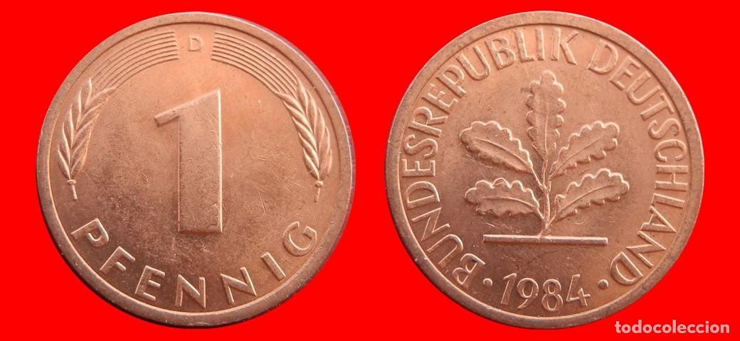 Monedas antiguas de Europa: 1 PFENNIG 1984-D BRD ALEMANIA-154339