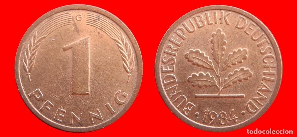 Monedas antiguas de Europa: 1 PFENNIG 1984-G BRD ALEMANIA-154341