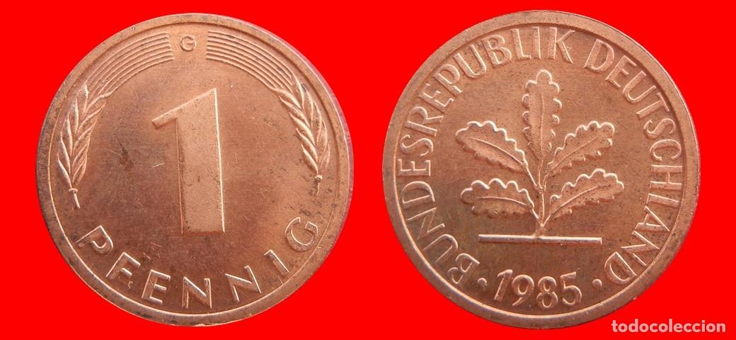 Monedas antiguas de Europa: 1 PFENNIG 1985-G BRD ALEMANIA-154345