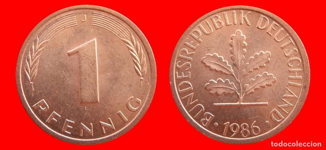 Monedas antiguas de Europa: 1 PFENNIG 1986-J BRD ALEMANIA-154350