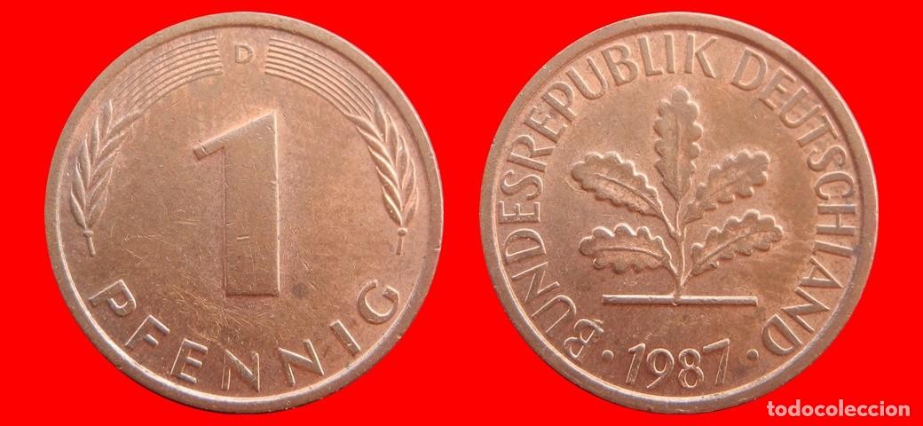 Monedas antiguas de Europa: 1 PFENNIG 1987-D BRD ALEMANIA-154351