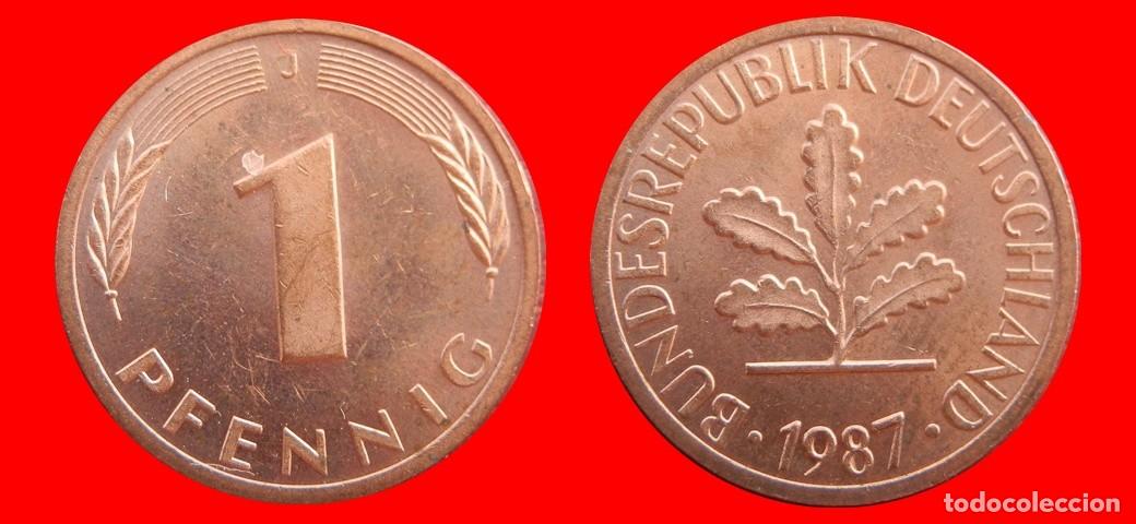 Monedas antiguas de Europa: 1 PFENNIG 1987-J BRD ALEMANIA-154354