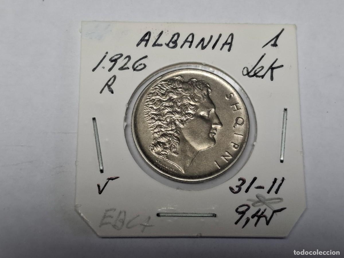 Monedas antiguas de Europa: 1 LEK de 1926 R KM 5 ALBANIA en EBC+