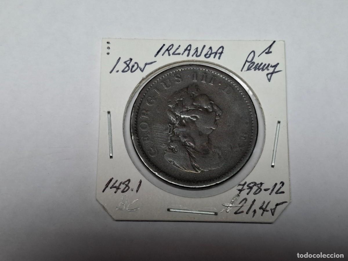 Monedas antiguas de Europa: 1 PENNY de 1805 KM 148.1 IRLANDA en BC