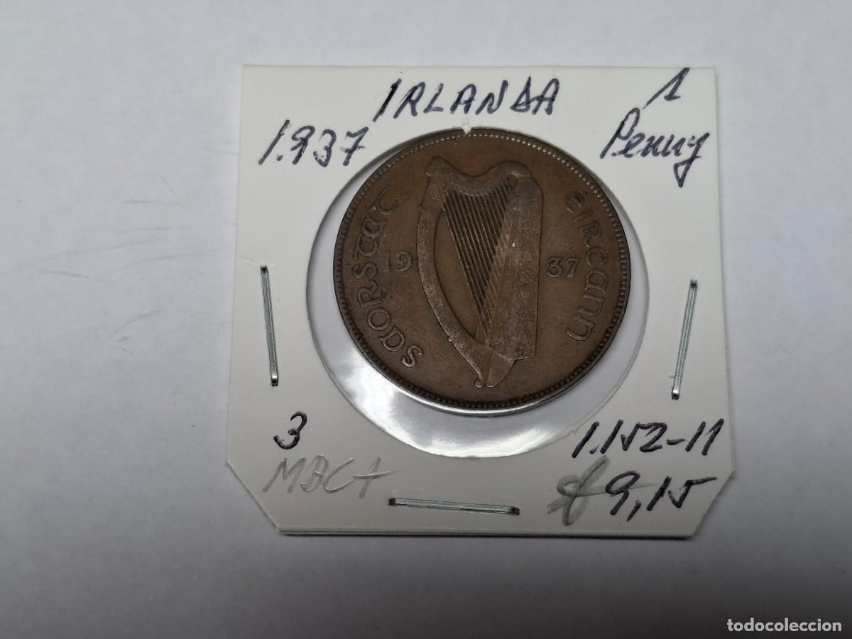 Monedas antiguas de Europa: 1 PENNY de 1937 KM 3 IRLANDA en MBC+