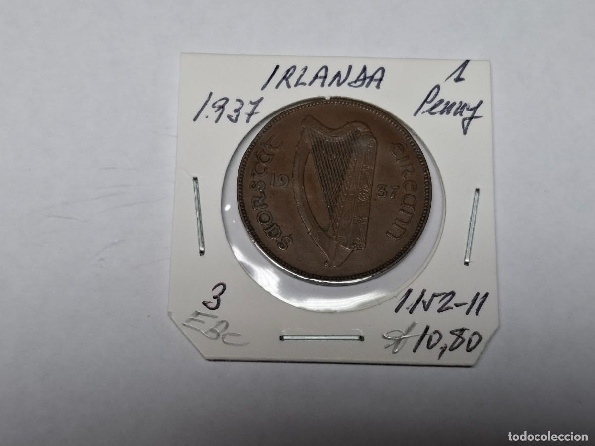 Monedas antiguas de Europa: 1 PENNY de 1937 KM 3 IRLANDA en EBC