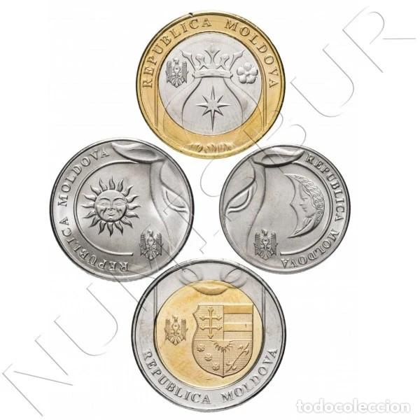 Monedas antiguas de Europa: Serie MOLDAVIA 2022 / 2025 - 4 monedas S/C