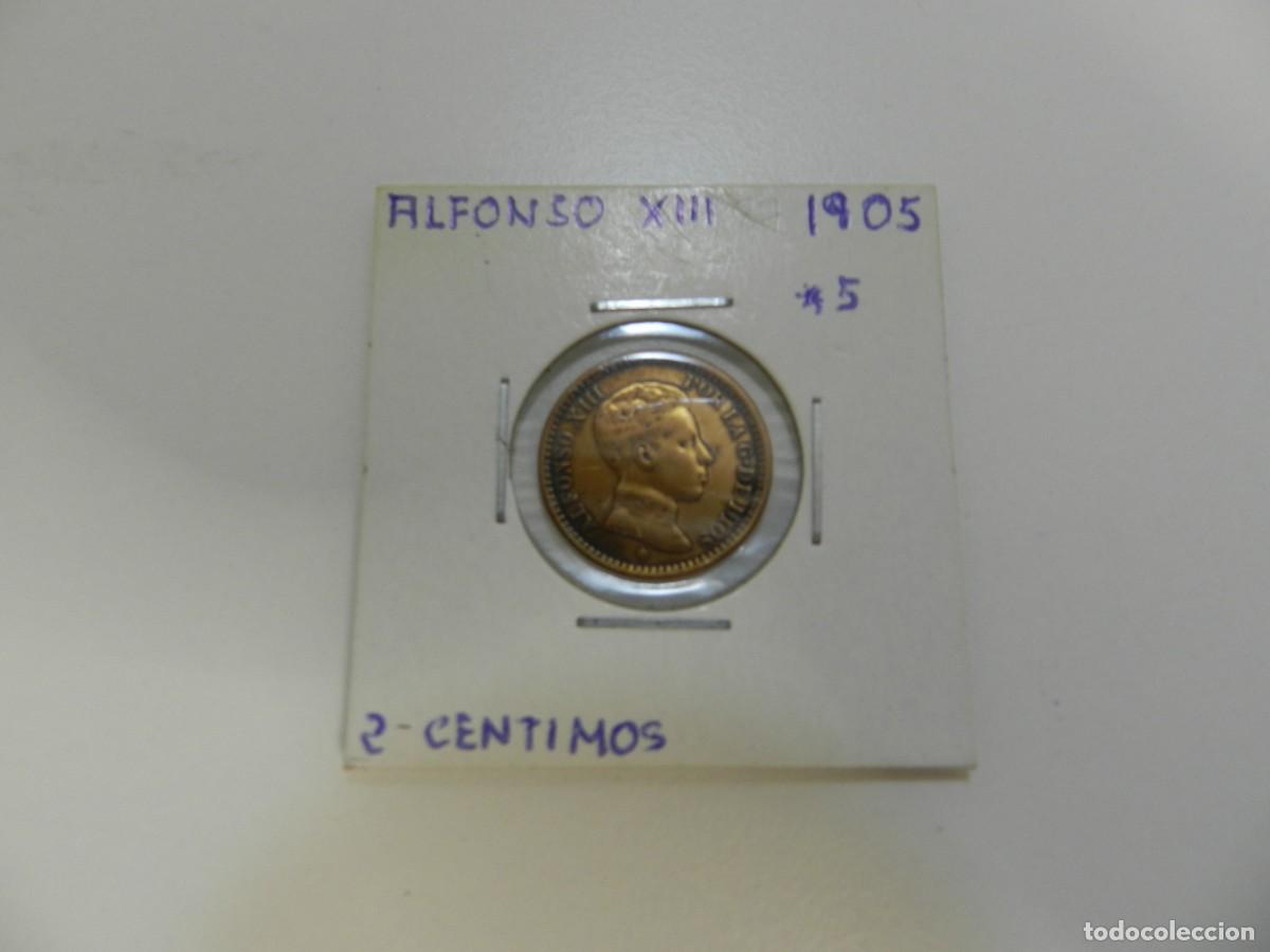 Monedas antiguas de Europa: 1 Moneda 2 c&eacute;ntimos 1905 Alfonsa XIII