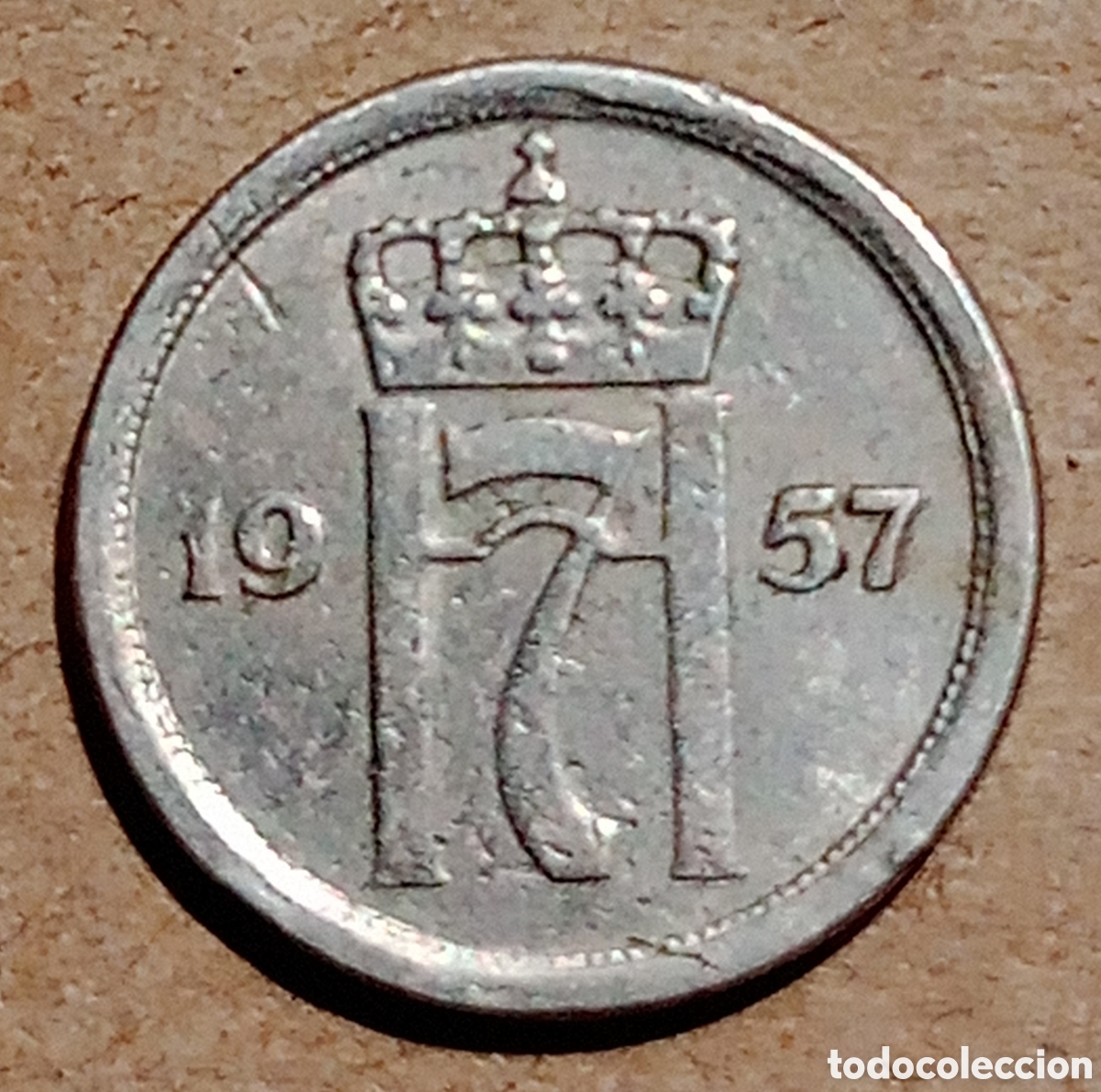 Monedas antiguas de Europa: Noruega - 25 Ore 1957 - Bc
