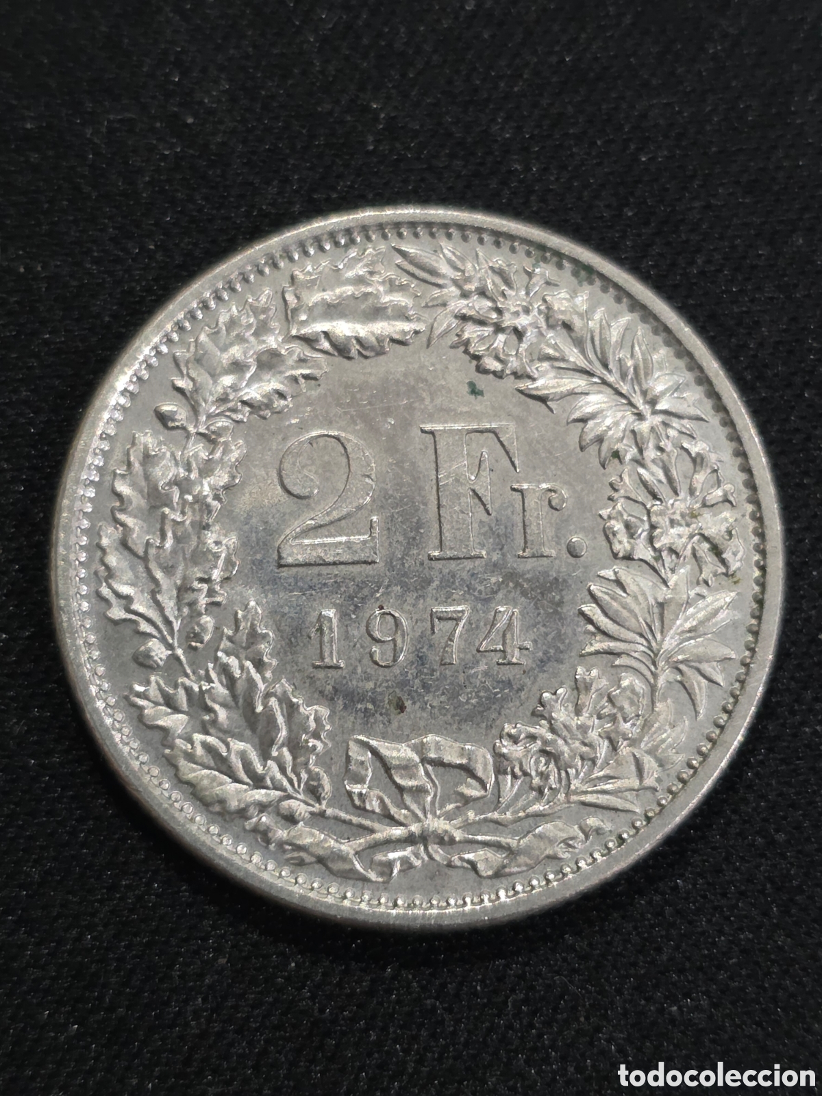 Monedas antiguas de Europa: 2 Francos 1974 Suiza - PEDIDO M&Iacute;NIMO 5&euro;