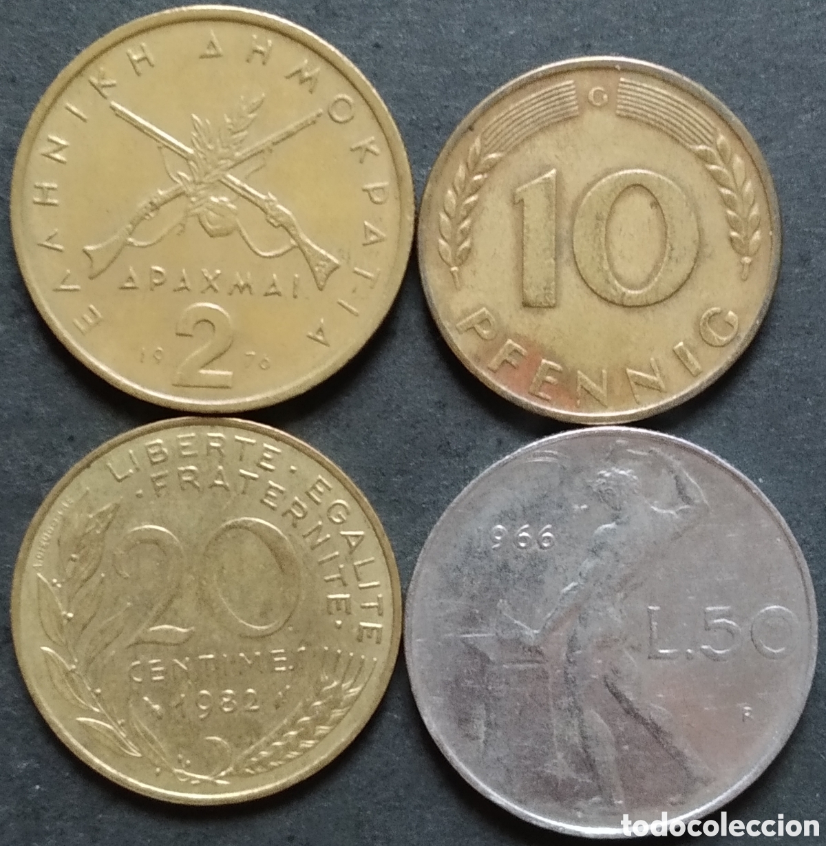 Monedas antiguas de Europa: LOTE MONEDAS N&deg; 0170 - LOTE DE 4 MONEDAS INTERNACIONALES