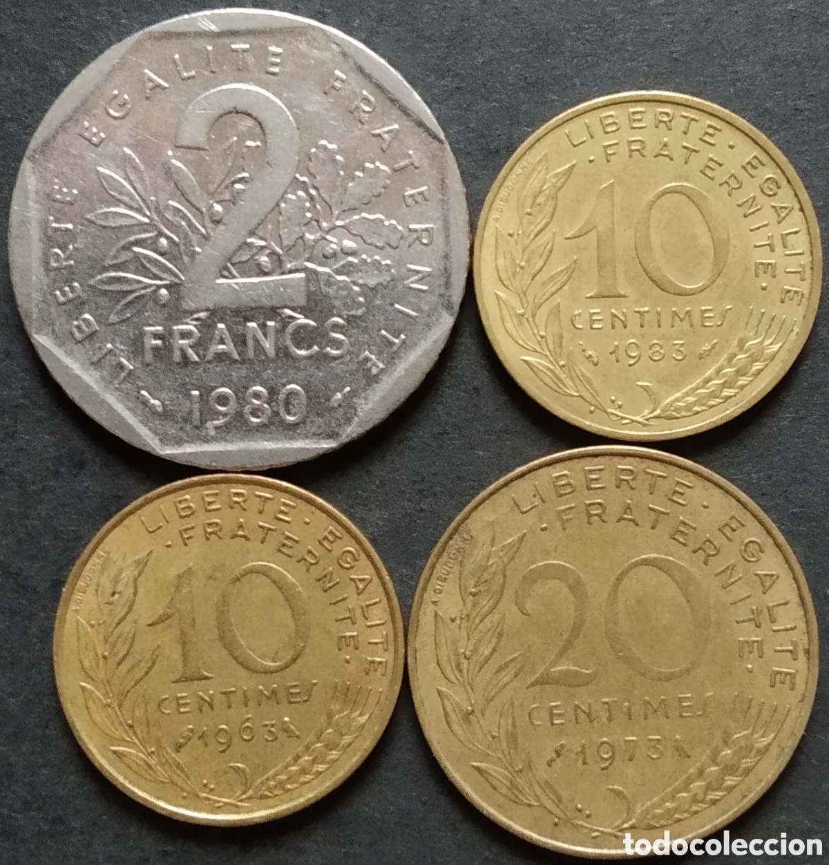 Monedas antiguas de Europa: LOTE MONEDAS N&deg; 0172 - LOTE DE 4 MONEDAS DIFERENTES FRANCIA