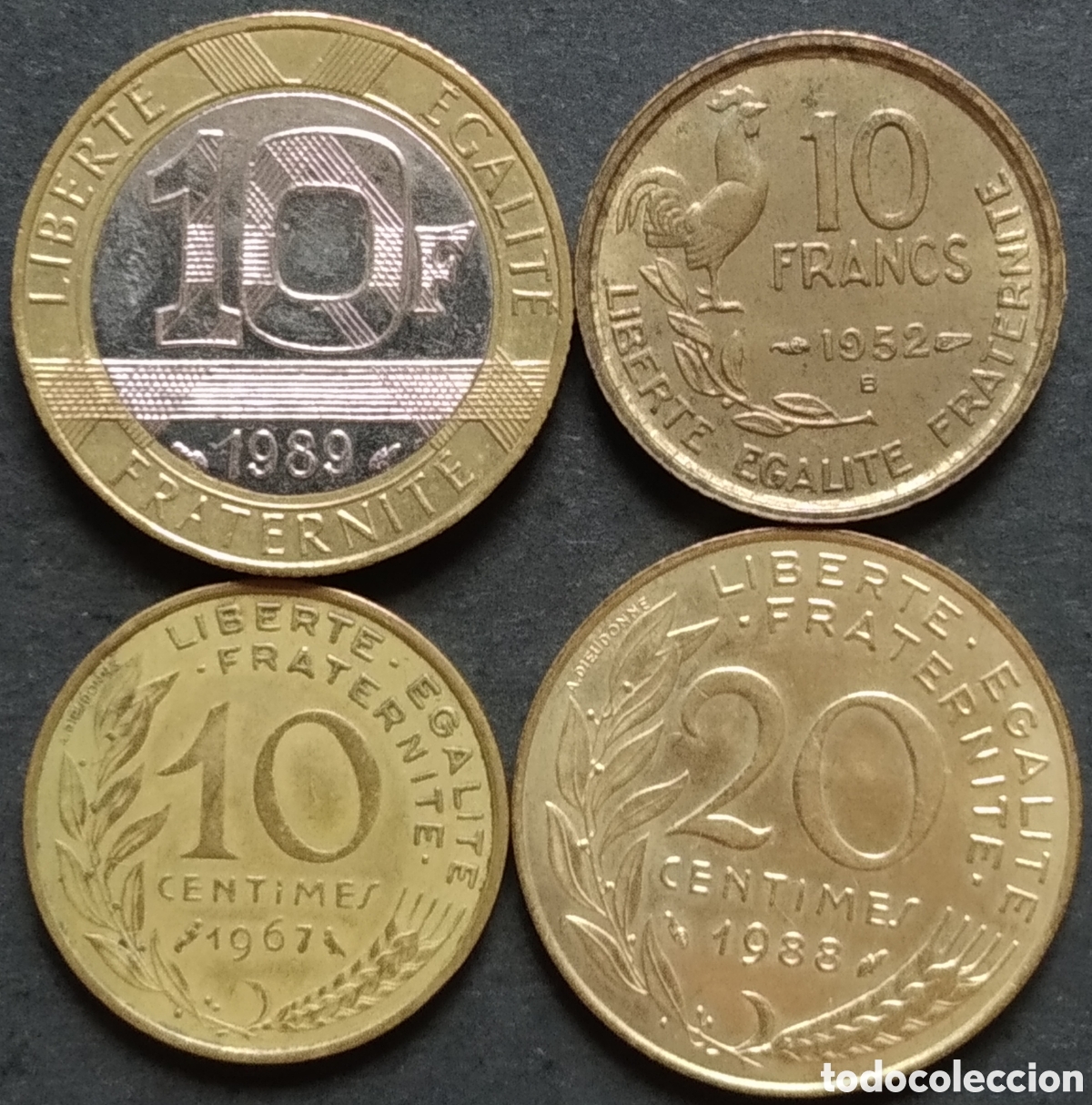 Monedas antiguas de Europa: LOTE MONEDAS N&deg; 0174 - LOTE DE 4 MONEDAS DIFERENTES FRANCIA
