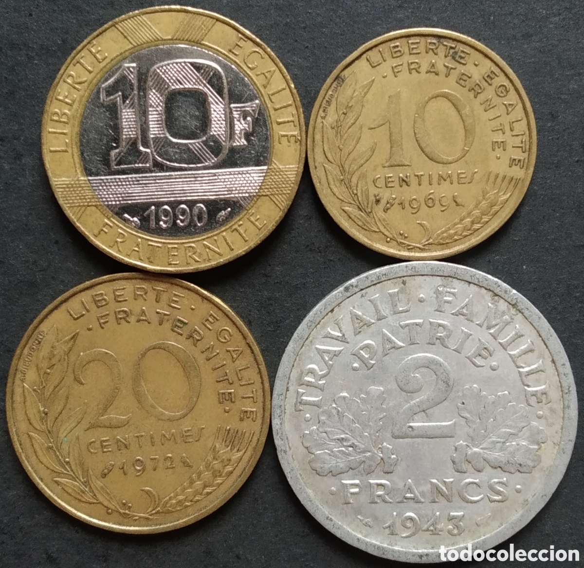 Monedas antiguas de Europa: LOTE MONEDAS N&deg; 0175 - LOTE DE 4 MONEDAS DIFERENTES FRANCIA