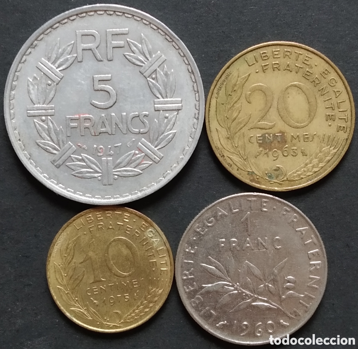 Monedas antiguas de Europa: LOTE MONEDAS N&deg; 0176 - LOTE DE 4 MONEDAS DIFERENTES FRANCIA