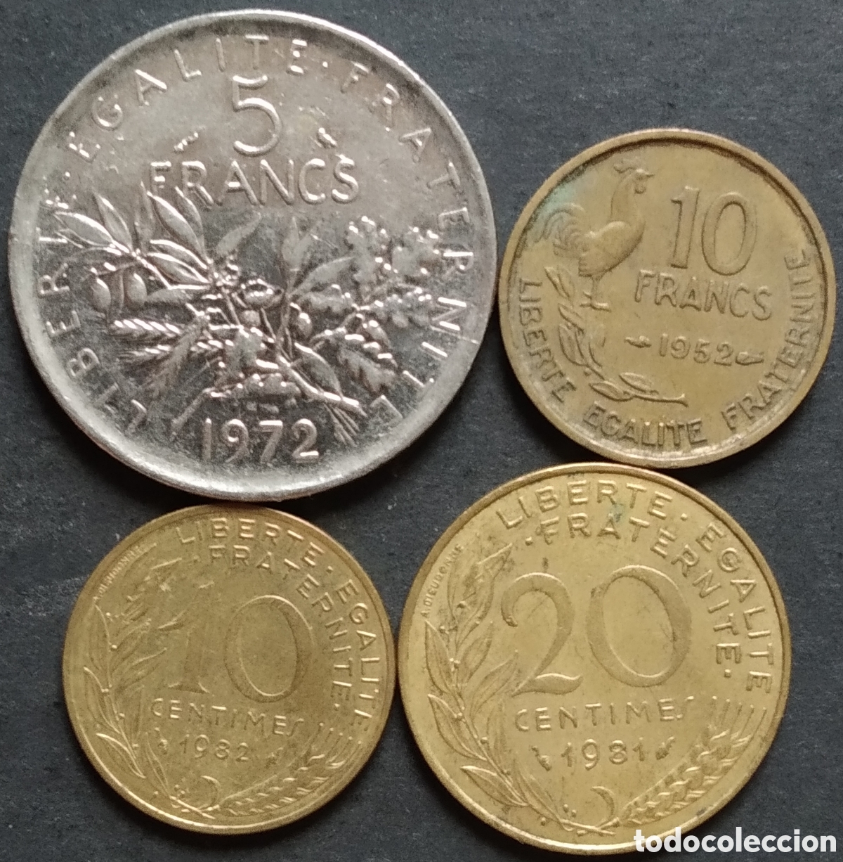 Monedas antiguas de Europa: LOTE MONEDAS N&deg; 0177 - LOTE DE 4 MONEDAS DIFERENTES FRANCIA