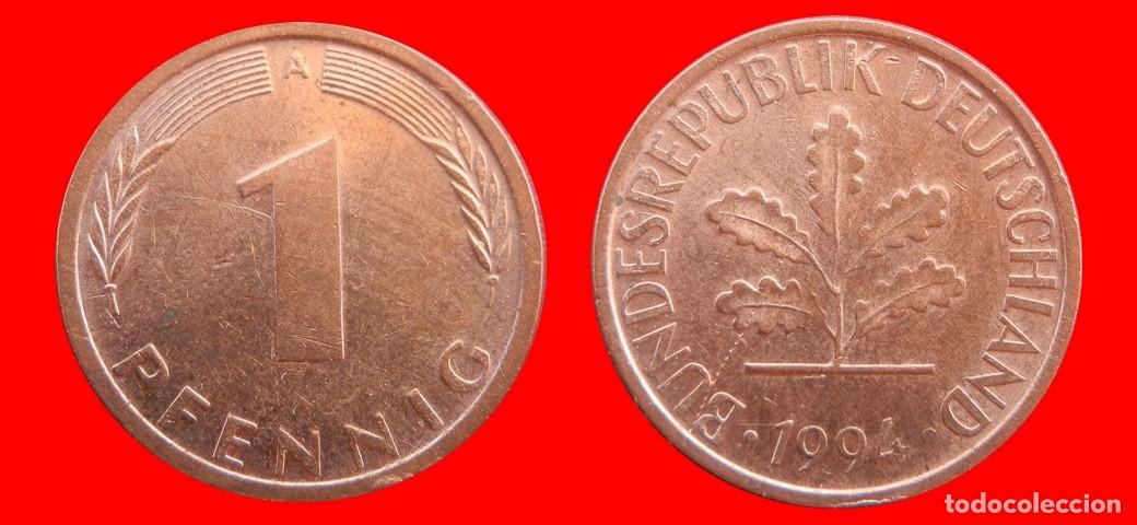Monedas antiguas de Europa: 1 PFENNIG 1994-A BRD ALEMANIA-154362