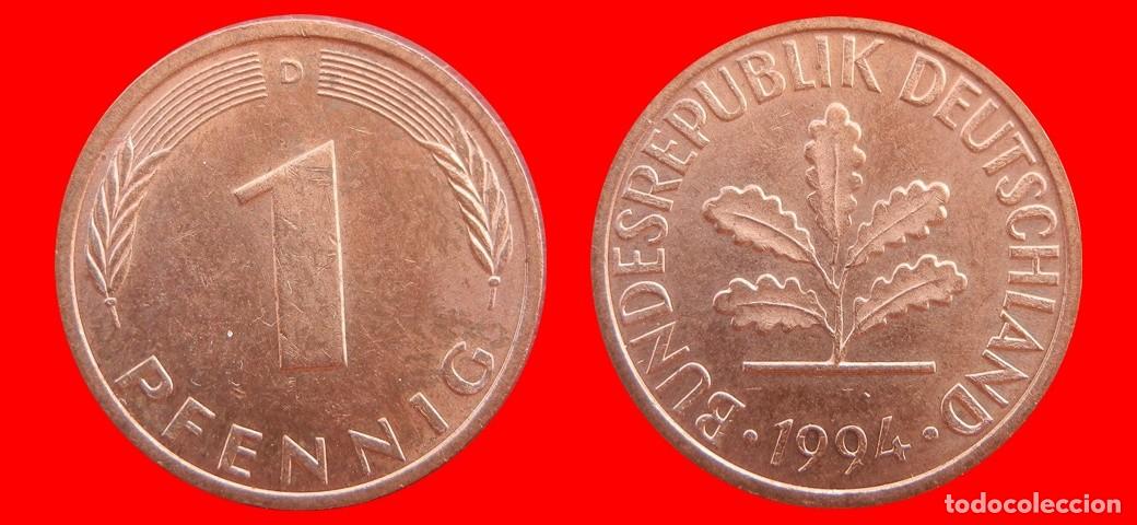 Monedas antiguas de Europa: 1 PFENNIG 1994-D BRD ALEMANIA-154363