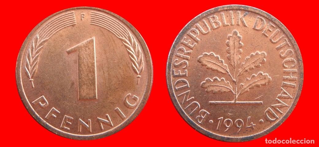 Monedas antiguas de Europa: 1 PFENNIG 1994-F BRD ALEMANIA-154364