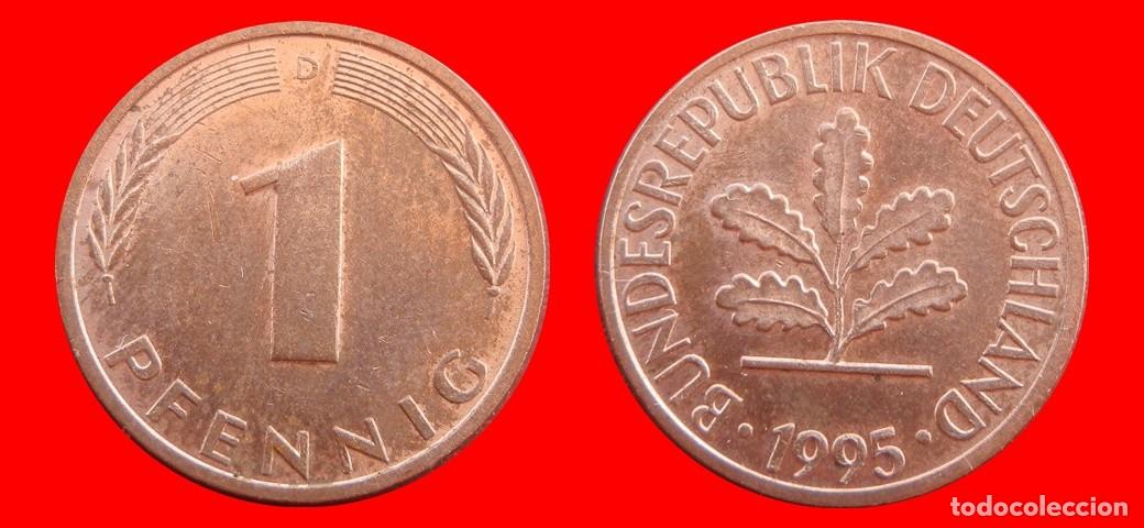 Monedas antiguas de Europa: 1 PFENNIG 1995-D BRD ALEMANIA-154368