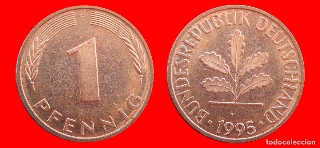 Monedas antiguas de Europa: 1 PFENNIG 1995-F BRD ALEMANIA-154369