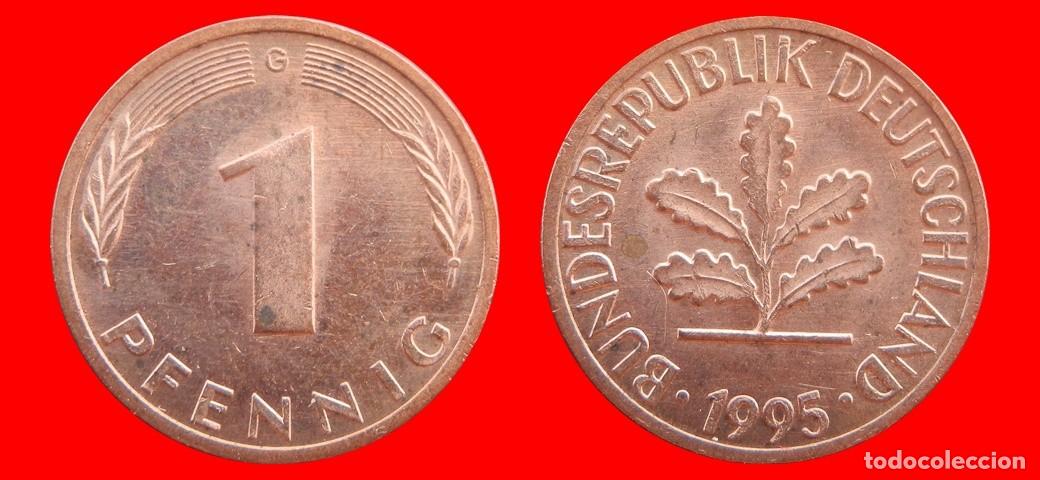 Monedas antiguas de Europa: 1 PFENNIG 1995-G BRD ALEMANIA-154370